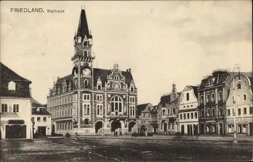 Ak Frýdlant v Čechách Friedland in Böhmen Reg Reichenberg, Rathaus