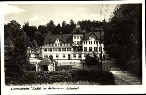 Ak Šluknov Schluckenau Region Aussig, Kurhotel Karltal