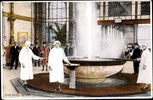Ak Karlovy Vary Karlsbad Stadt, Sprudel
