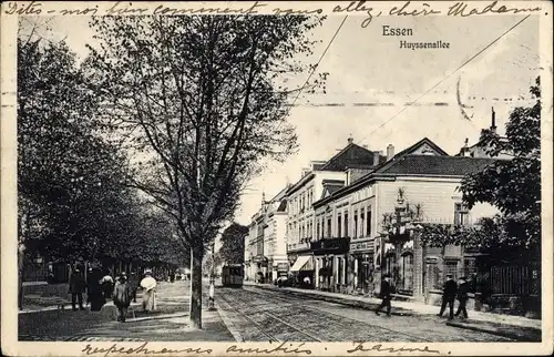 Ak Essen im Ruhrgebiet, Huyssenallee
