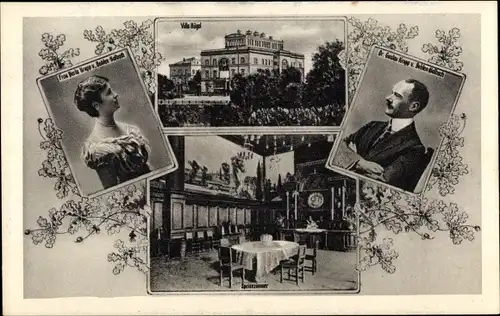 Ak Essen im Ruhrgebiet, Villa Hügel, Gustav Krupp von Bohlen und Halbach