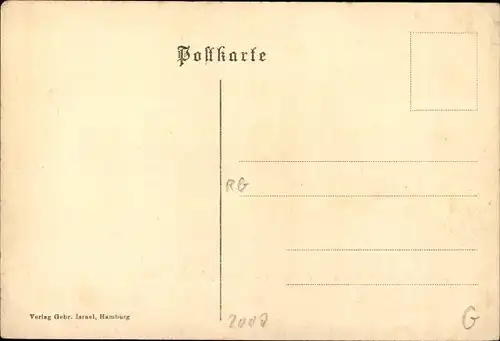 Ak Hamburg, Austernhandlung, Inh. J. Cölln, Innenansicht