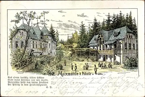 Litho Dresden Nordost Pillnitz, Meixmühle