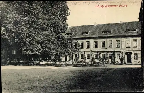 Ak Dresden Nordost Pillnitz, Schloss-Restaurant