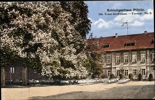 Ak Dresden Nordost Pillnitz, Schloßgasthaus