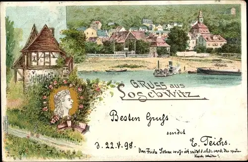 Litho Dresden Loschwitz, Teilansicht