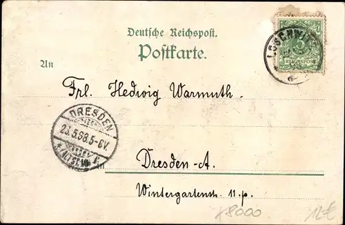 Litho Dresden Loschwitz, Teilansicht