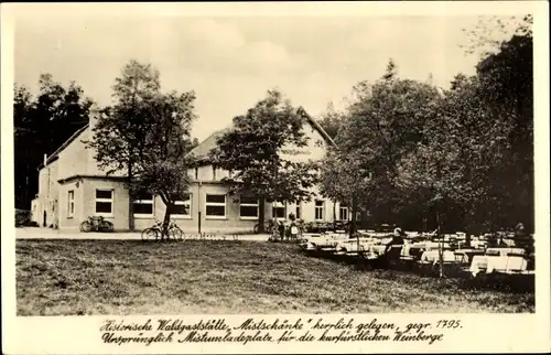 Ak Moritzburg in Sachsen, Waldgaststätte Mistschänke