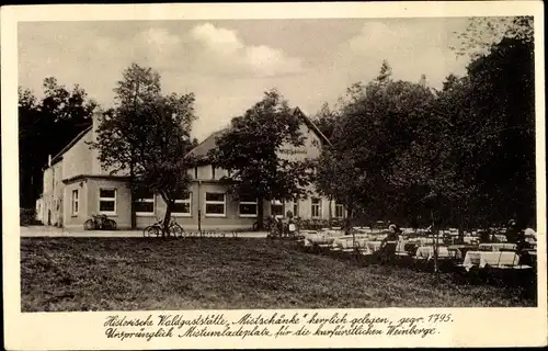 Ak Moritzburg in Sachsen, Waldgaststätte Mistschänke