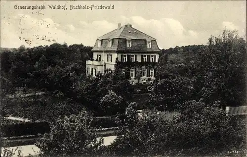 Ak Buchholz Friedewald Moritzburg in Sachsen, Genesungsheim Waldhof