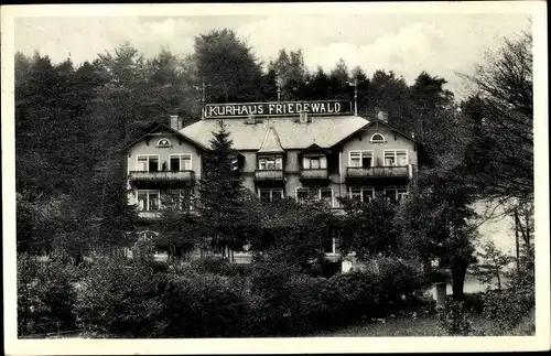Ak Buchholz Friedewald Moritzburg in Sachsen, Kurhaus Friedewald