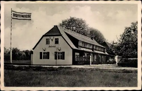 Ak Langebrück Dresden, Gasthaus Hofewiese