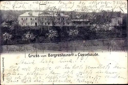 Ak Dresden Cossebaude, Bergrestaurant