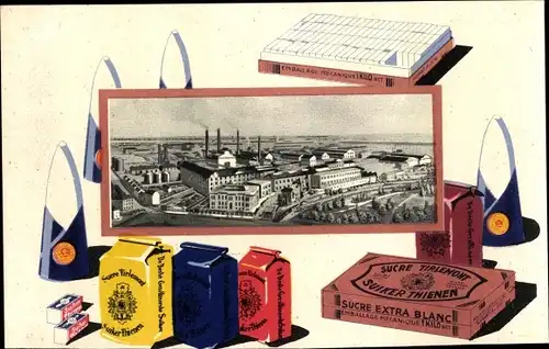 Ak Tirlemont Flämisch Brabant Flandern, Reklame, Raffinerie Tirlemontoise, Weltausstellung 1935