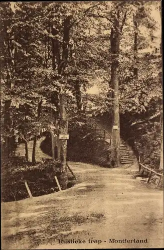 Ak Montferland Gelderland Niederlande, Rustieke trap