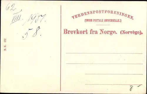 Ak Vossevangen Norwegen, Gesamtansicht