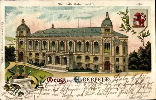 Litho Elberfeld Wuppertal in Nordrhein Westfalen, Stadthalle Johannisberg