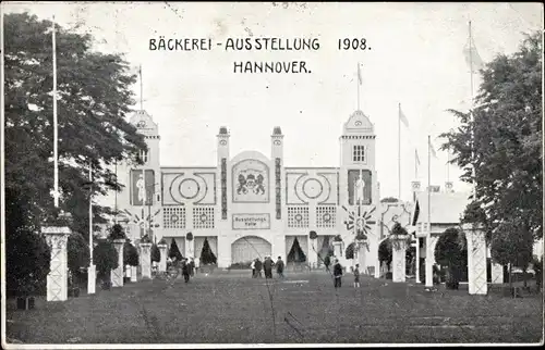 Foto Ak Hannover in Niedersachsen, Bäckerei Ausstellung 1908