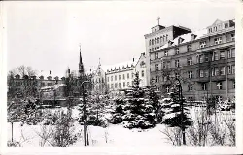 Ak Trier an der Mosel, Militärkrankenhaus im Schnee