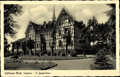 Ak Much Rhein Sieg Kreis, Blick vom Park auf das St. Josefs Haus