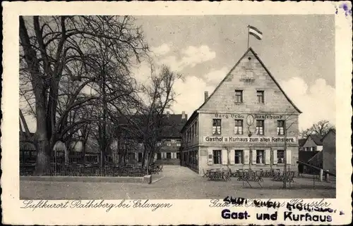 Ak Rathsberg Marloffstein in Mittelfranken Bayern, Gasthof und Kurhaus zum alten Rathsberg