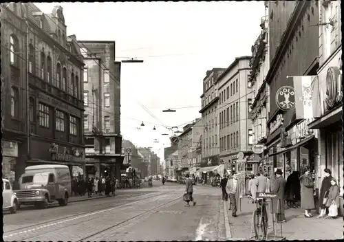 Ak Hamborn Duisburg im Ruhrgebiet, Kaiser Wilhelm Straße, Geschäfte, Passanten