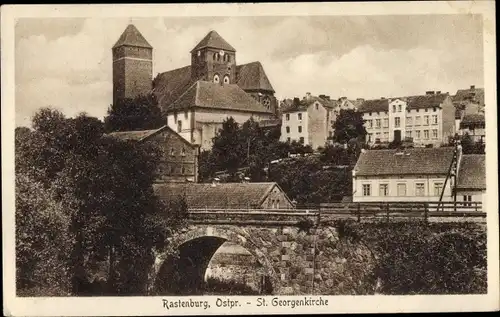 Ak Kętrzyn Rastenburg Ostpreußen, St. Georgenkirche