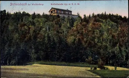 Ak Dzietrzychów Dittersbach Wałbrzych Waldenburg Schlesien, Kolbebaude
