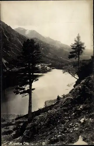 Foto Ak Hohe Tatra Polen, Morskie Oko, Meerauge, Seepartie