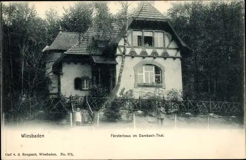 Ak Wiesbaden in Hessen, Försterhaus im Dambachtal