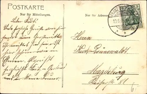 Ak Berlin Pankow Niederschönhausen,Gruß von der Strauchwiese, Vögel