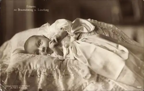 Ak Erbprinz zu Braunschweig Lüneburg, Ernst August, Kinderportrait, Liersch 