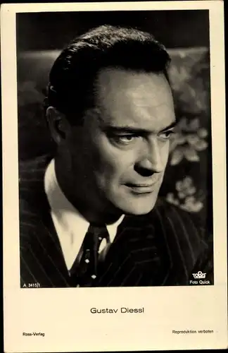 Ak Schauspieler Gustav Diessl, Portrait
