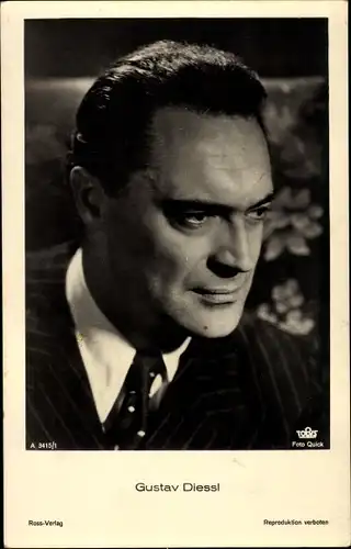 Ak Schauspieler Gustav Diessl, Portrait