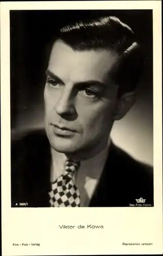 Ak Schauspieler Viktor de Kowa, Portrait