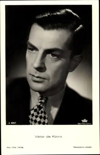 Ak Schauspieler Viktor de Kowa, Portrait