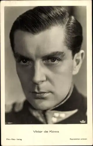 Ak Schauspieler Viktor de Kowa, Portrait