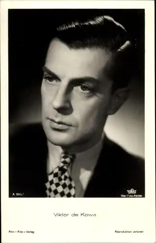 Ak Schauspieler Viktor de Kowa, Portrait