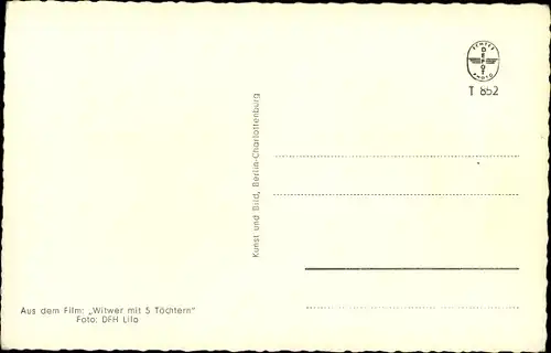 Ak Schauspielerin Angelika Meissner, Portrait, DFH, Witwer mit 5 Töchtern