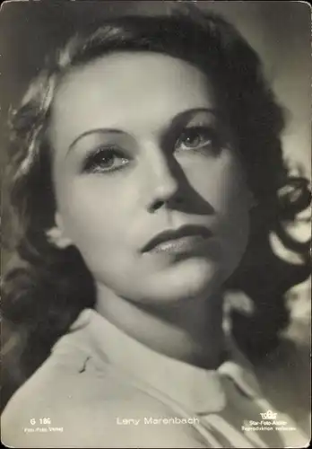 Ak Schauspielerin Leny Marenbach, Portrait, Film Foto Verlag G 186