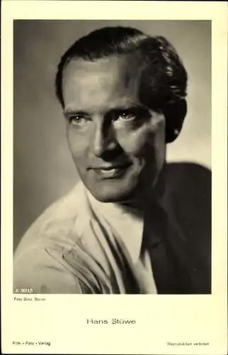 Ak Schauspieler Hans Stüwe, Film Foto Verlag A 3623/1