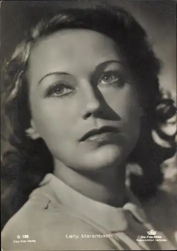 Ak Schauspielerin Leny Marenbach, Portrait