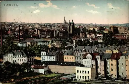 Ak Plauen im Vogtland, Panorama