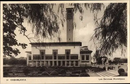 Ak Casablanca Marokko, Les Services Municipaux