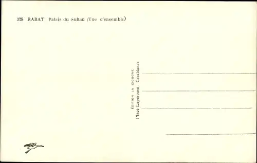 Ak Rabat Marokko, Palais du Sultan