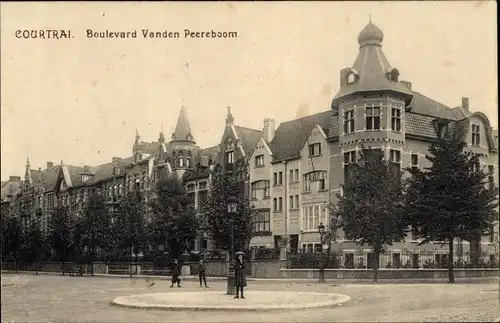 Ak Kortrijk Courtrai Westflandern, Boulevard Vandenpeereboom