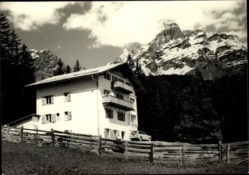 Ak S. Cassiano Val Badia Gadertal Südtirol, Casa Irsara, Außenansicht