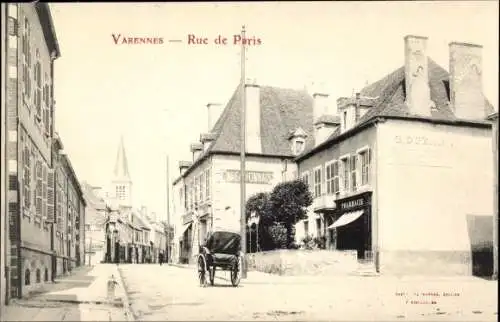 Ak Varennes sur Allier, Rue de Paris