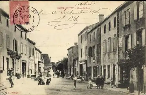 Ak Montaiguët Allier, Grande Rue