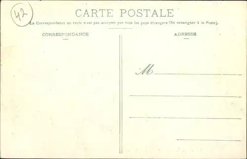 Ak Roanne Loire, Grand Concours Musical International 1908, Rue de la Sous Préfécture